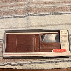 Vintage Rolfs Genuine Leather Card Holder - Brown